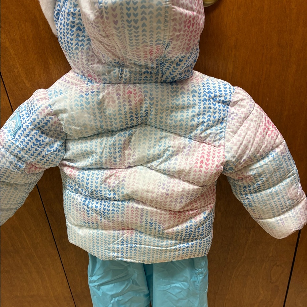 Snozu Pastel Checkered Kids Puffer Jacket and Pants - Picture 7 of 8